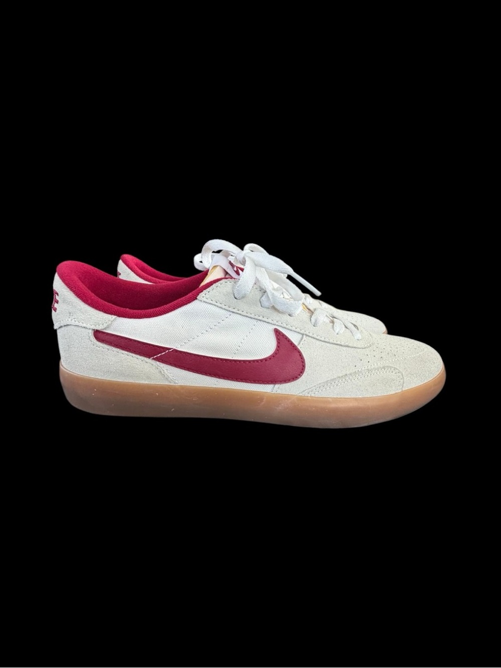 Nike SB Heritage Vulc Summit White Cardinal Red Gum Men’s Size 10.5